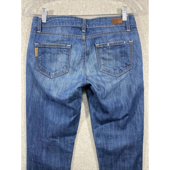 Paige Jeans Women's Size 26 (30x29) Skyline Ankle Peg Denim Distressed Grunge - Picture 5 of 16